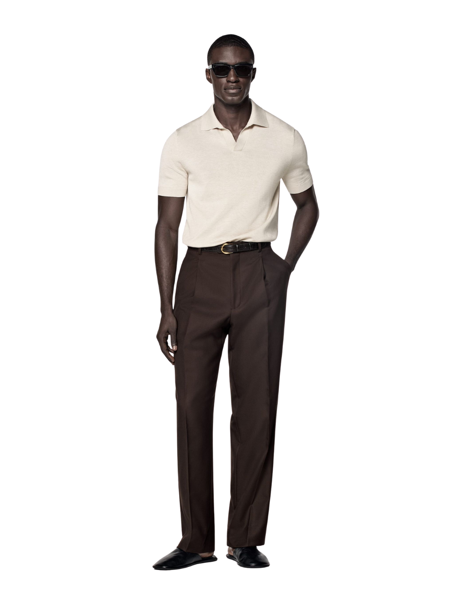 The Écru Court Polo